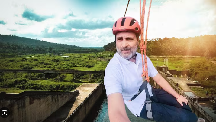 Rahul Gandhi Rides Kerala's Longest Zipline to Boost Wayanad Tourism